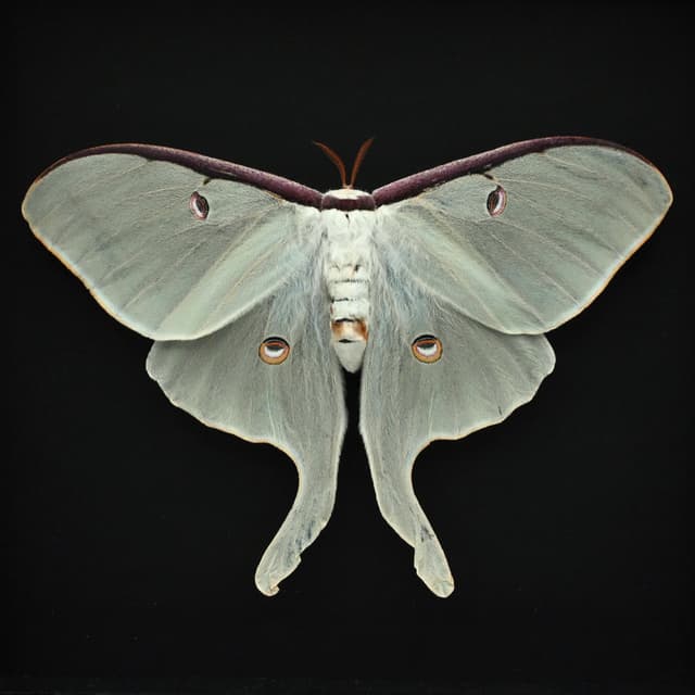 XL real Luna Moon moth framed taxidermy - Actias luna - female - Victorian mount