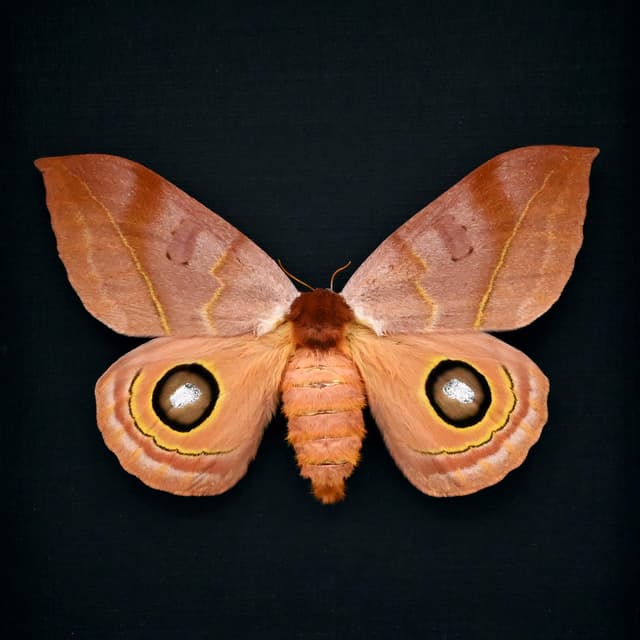 Real Large Saturn moth framed taxidermy - Automeris tridens - large female